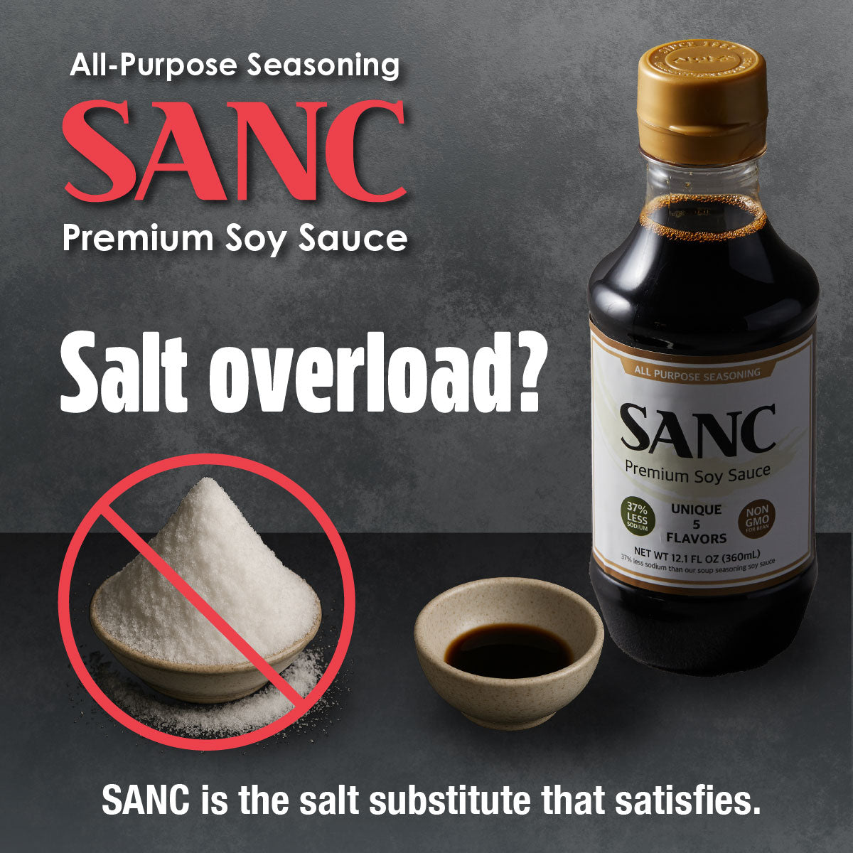SANC Premium Soy Sauce - Naturally Fermented & Aged