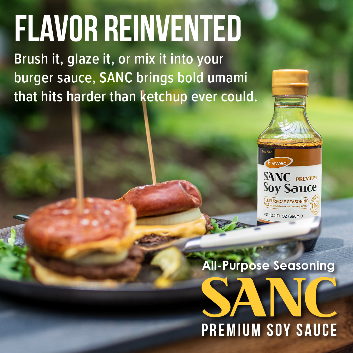 SANC Premium Soy Sauce - Naturally Fermented & Aged
