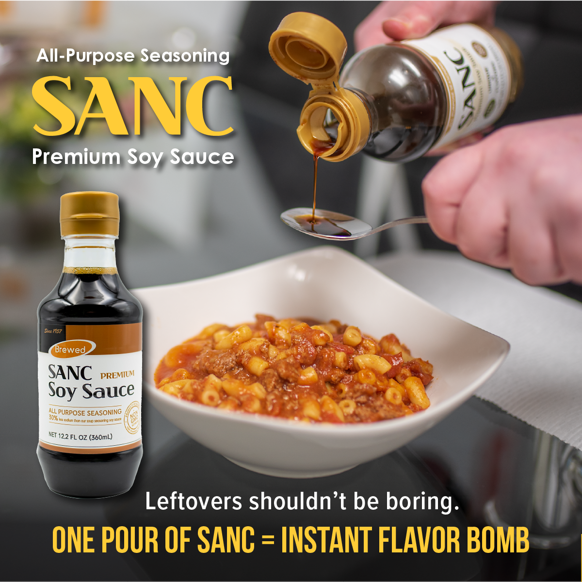 SANC Premium Soy Sauce - Naturally Fermented & Aged