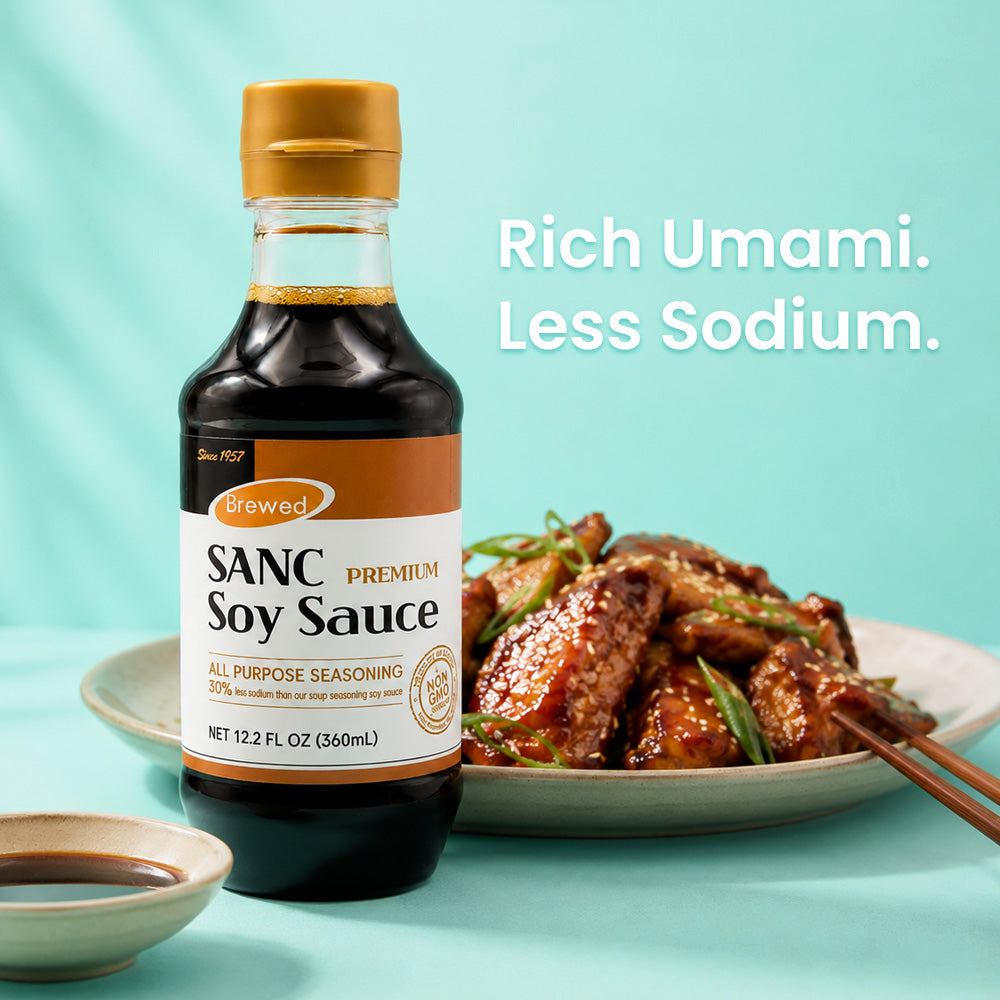 SANC Premium Soy Sauce - Naturally Fermented & Aged