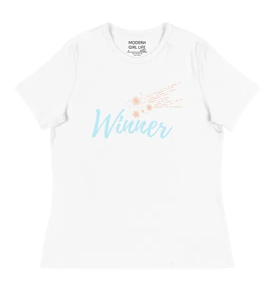 Modern Girl Life Winner Shooting Stars T-Shirt