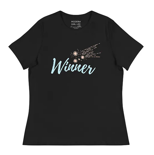 Modern Girl Life Winner Shooting Stars T-Shirt