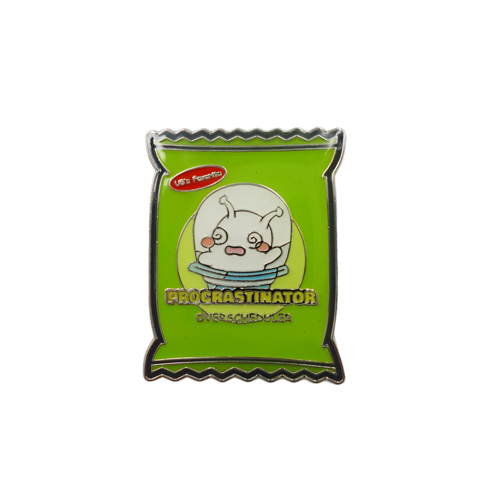 ConnectingHope Procrastinator Series Cute Enamel Brooch, Badge, Lapel Pin, Pins for Backpacks, Jackets, Shirts, Hats, Girls, Gifts, Accessories
