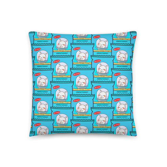 ConnectingHope Decorative Throw Pillows - Procrastinator Unfinished Business Perfectionist Alien Couch Cushion - 18" x 18" / 22" x 22" Soft Pillow Inserts with Case