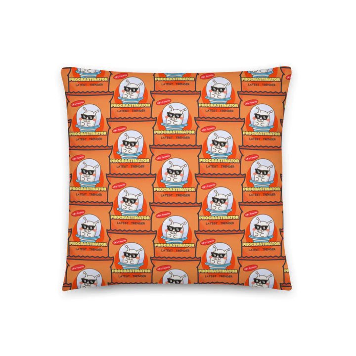 ConnectingHope Decorative Throw Pillows - Procrastinator Unfinished Business Latest Trender Alien Couch Cushion - 18" x 18" / 22" x 22" Soft Pillow Inserts with Case