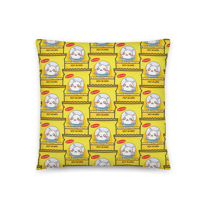 ConnectingHope Decorative Throw Pillows - Procrastinator Unfinished Business Self Blamer Alien Couch Cushion - 18" x 18" / 22" x 22" Soft Pillow Inserts with Case