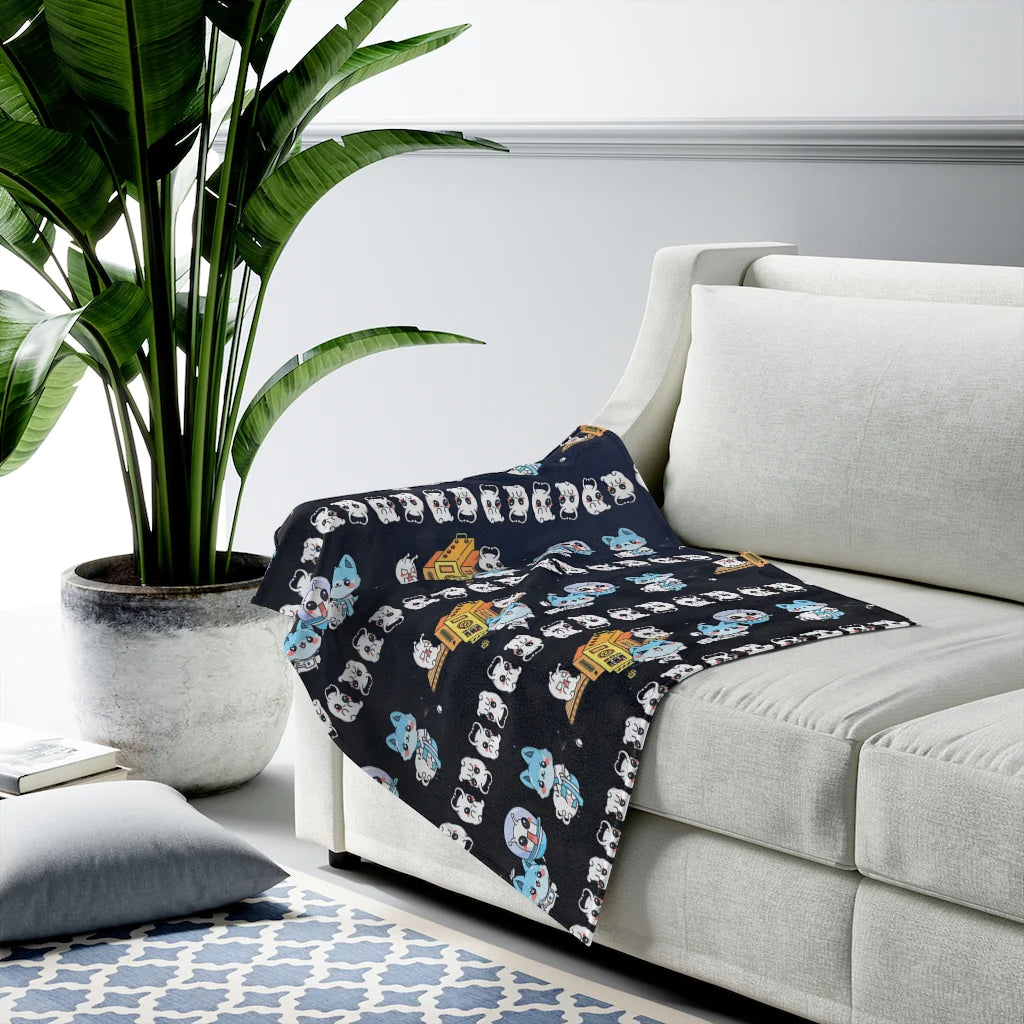 PeppermintOne Let's Close to Open Velveteen Blanket