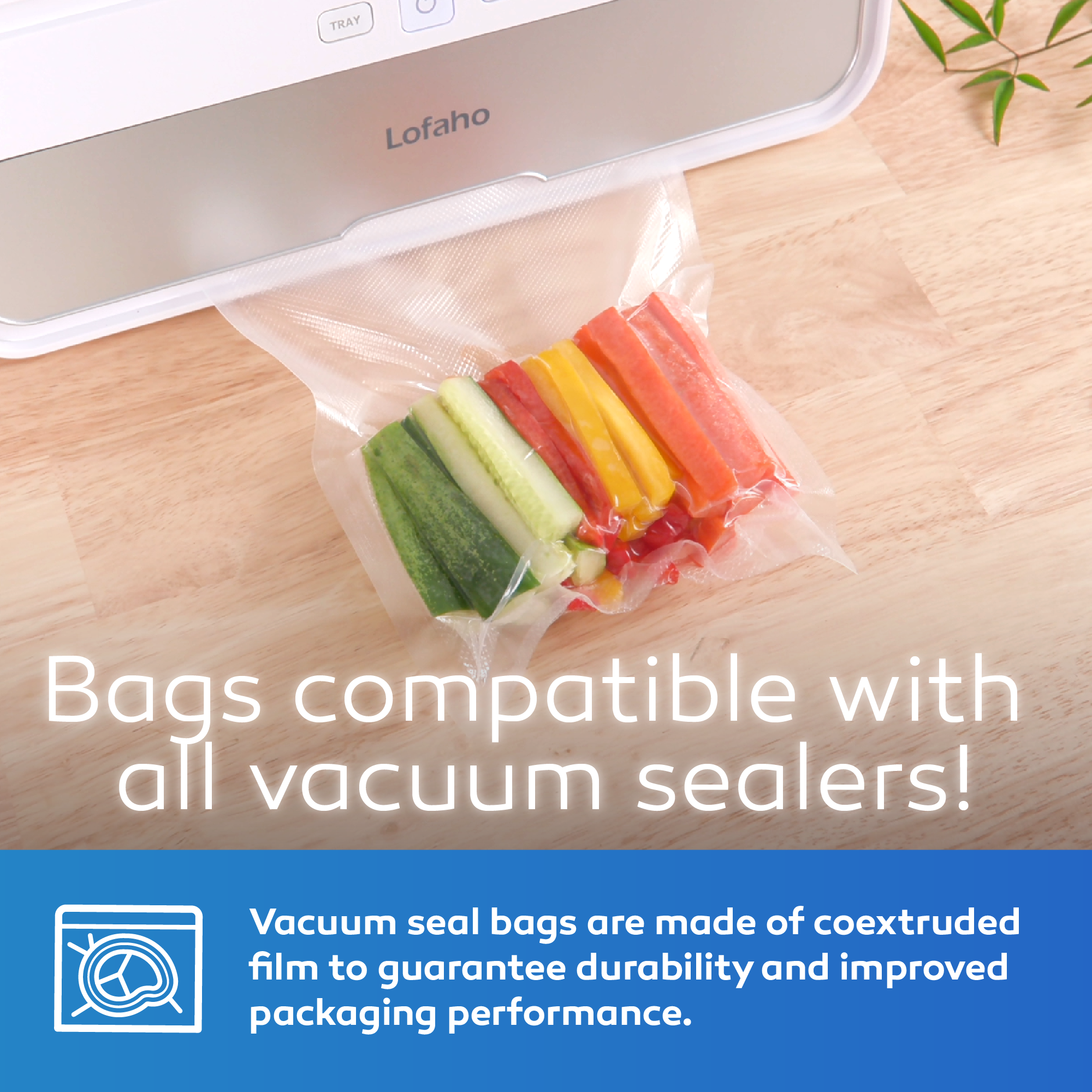 Vacuum Sealer Bags - Premium Rolls for food storage | LOFAHO
