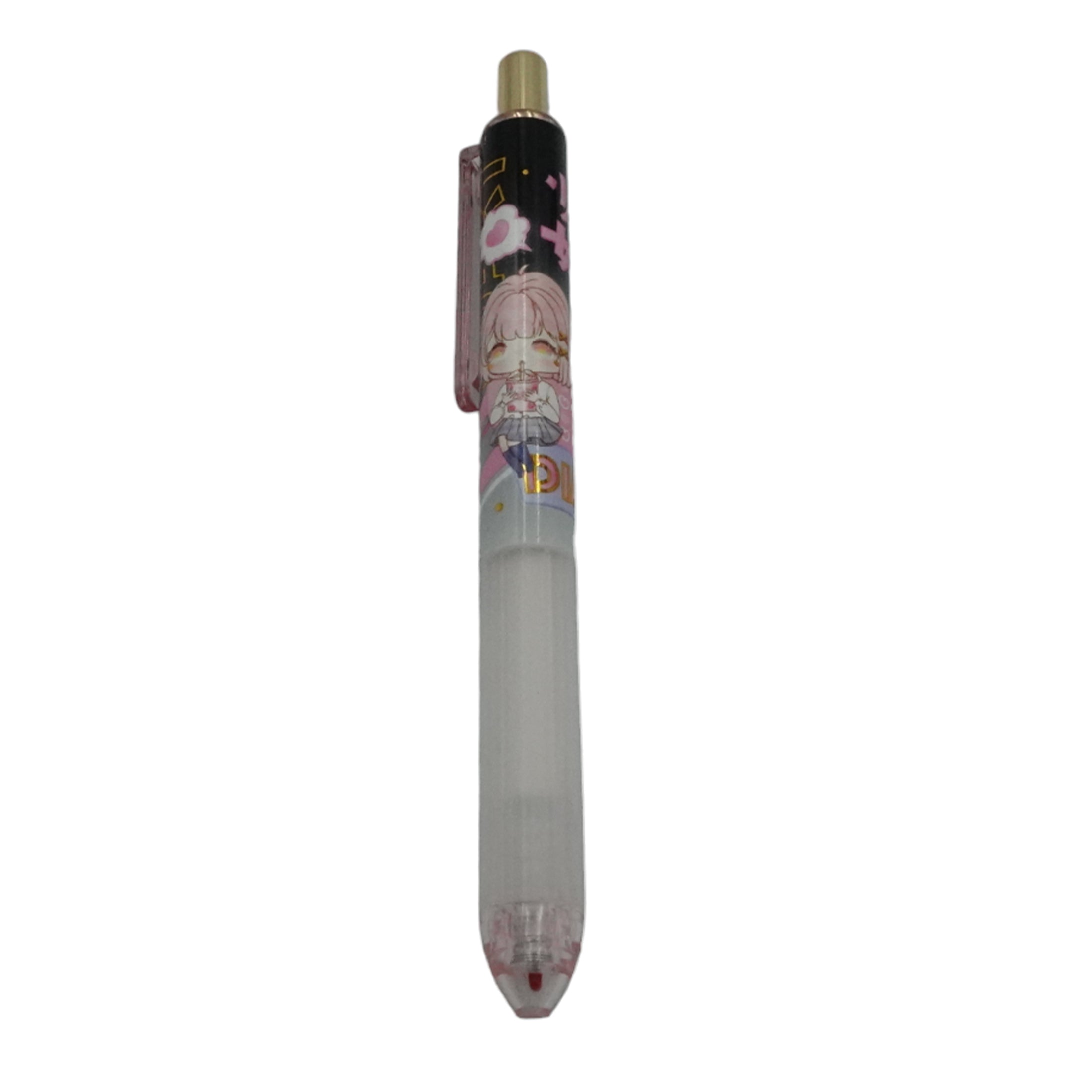 Chibi Anime Cute Pink Hair Girl Pen