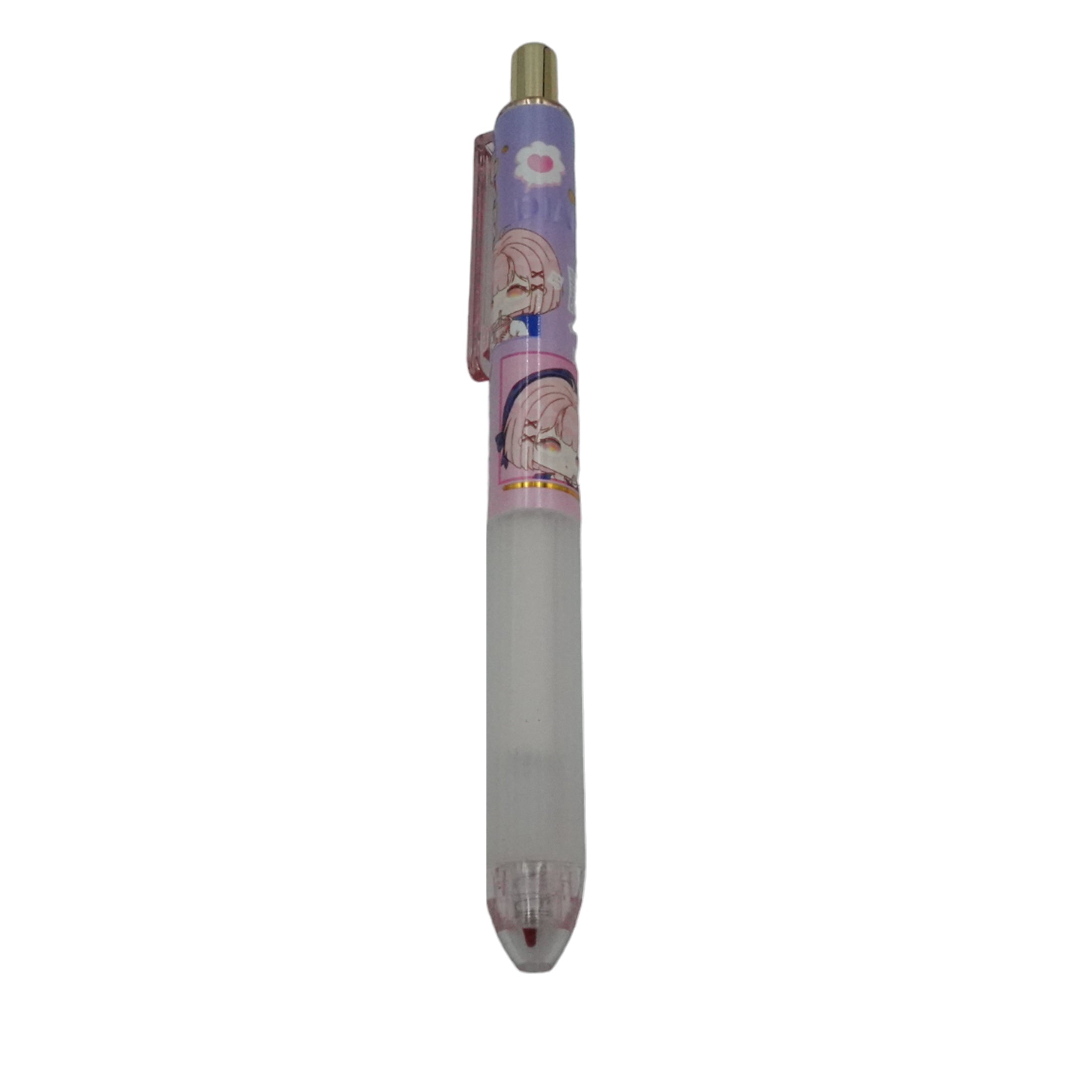 Chibi Anime Cute Pink Hair Girl Pen