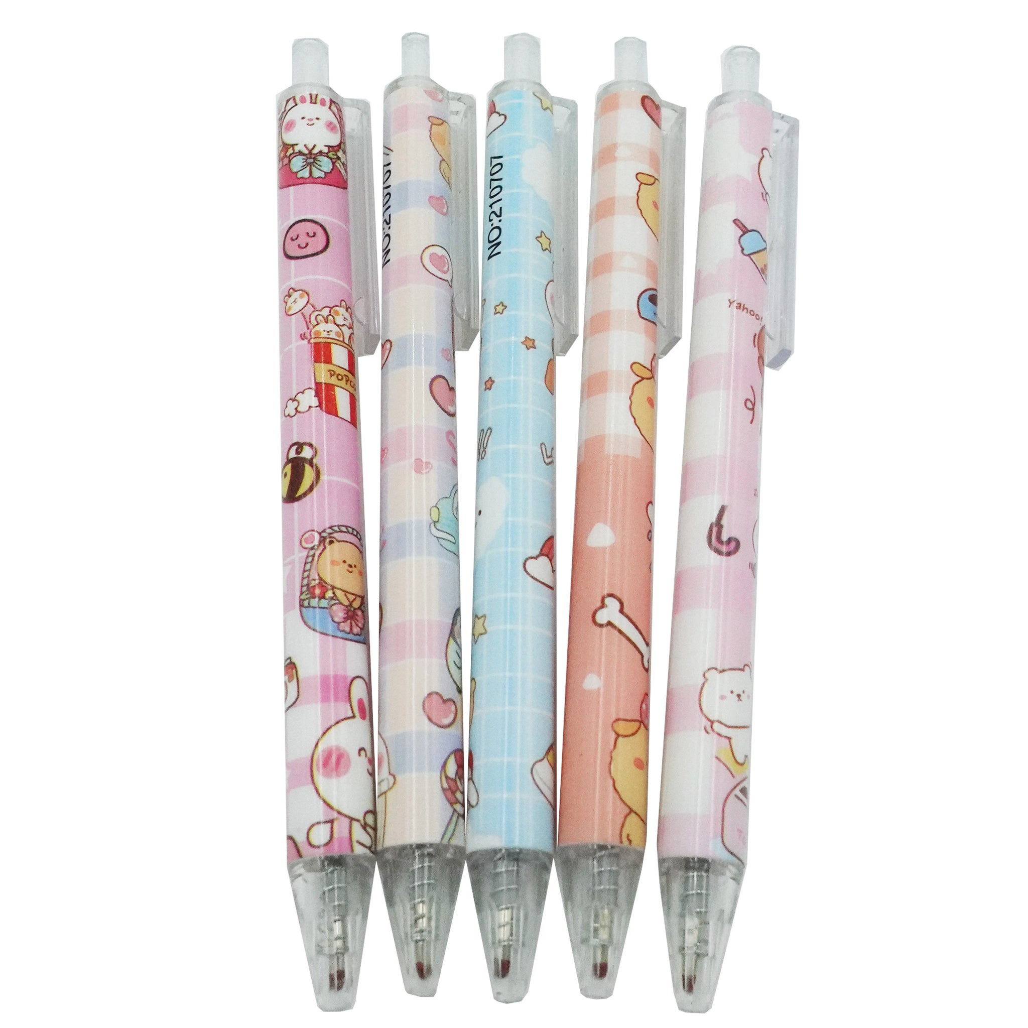 Cute Cartoon Animal Plaid Gel Pen