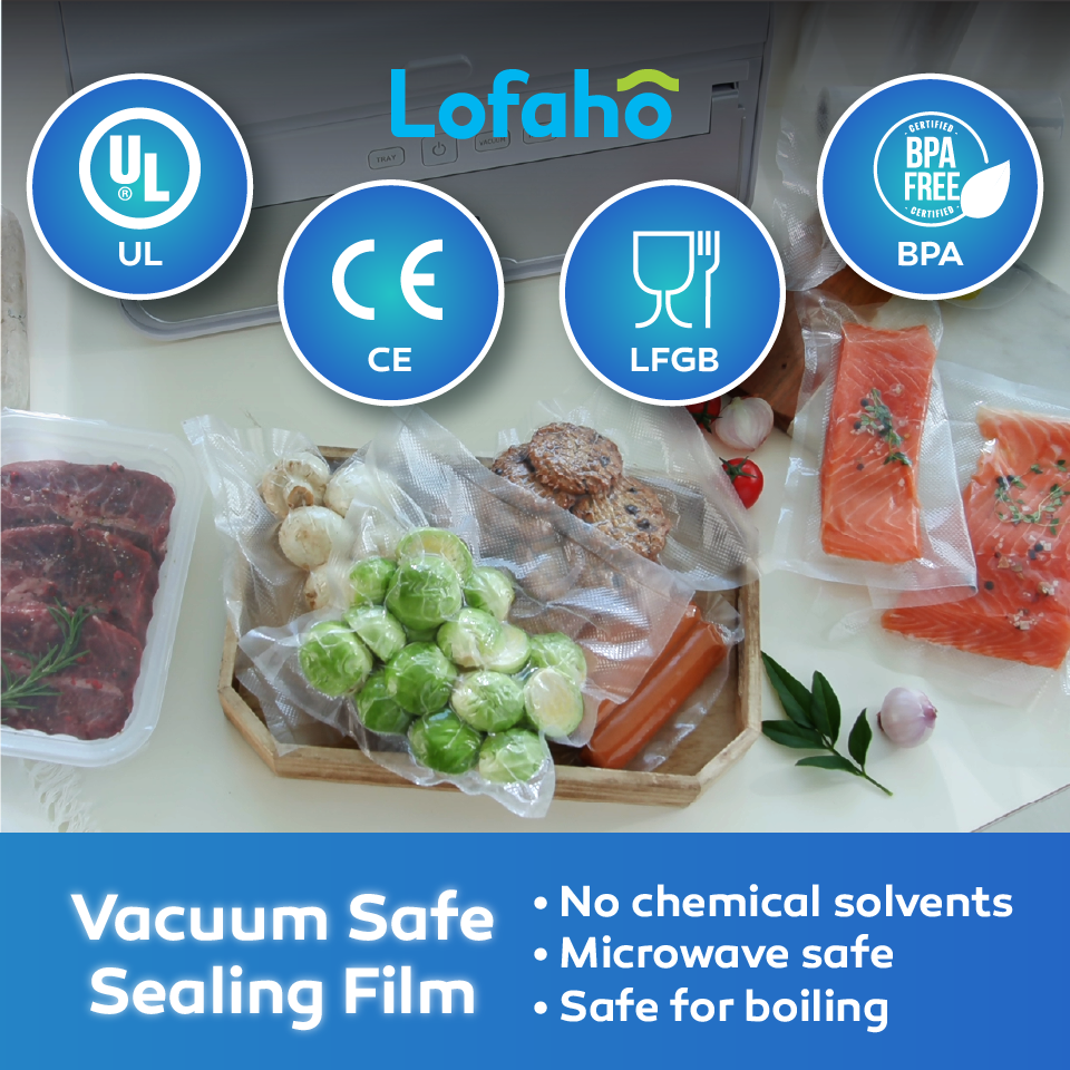 Vacuum Sealer Bags - Premium Rolls for food storage | LOFAHO