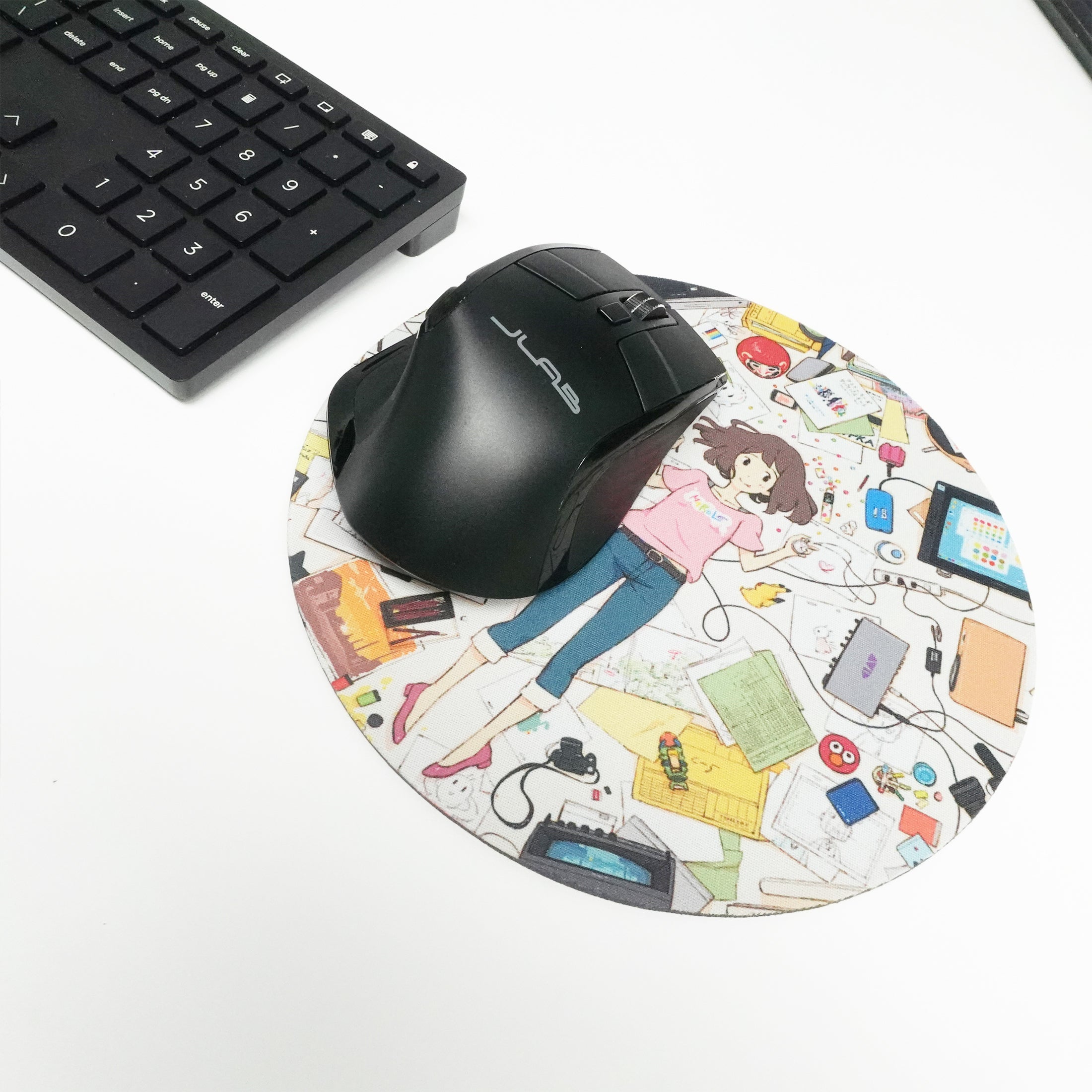 Moon Stars Celestial Pattern Design Mouse pad, Cute Gift Non-Slip Rubber Mouse Mat for Desk and Laptop Computer