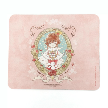 Sakura Character Anime Mouse pad, Adorable Gift Non-Slip Rubber Mouse Mat for Desk (Pink)