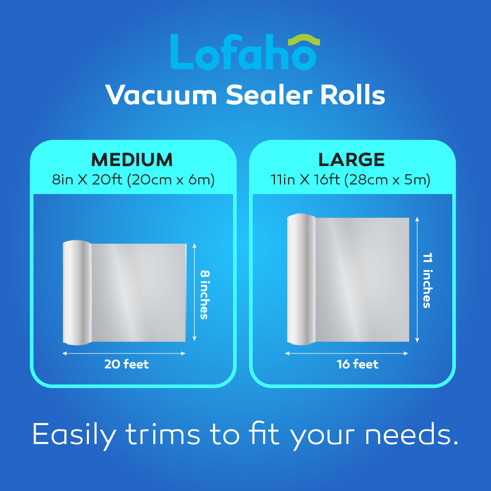 Vacuum Sealer Bags - Premium Rolls for food storage | LOFAHO