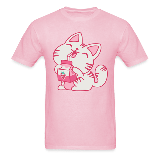 PlayWhatever Strawberry Milk Kawaii Neko Cat T-Shirt