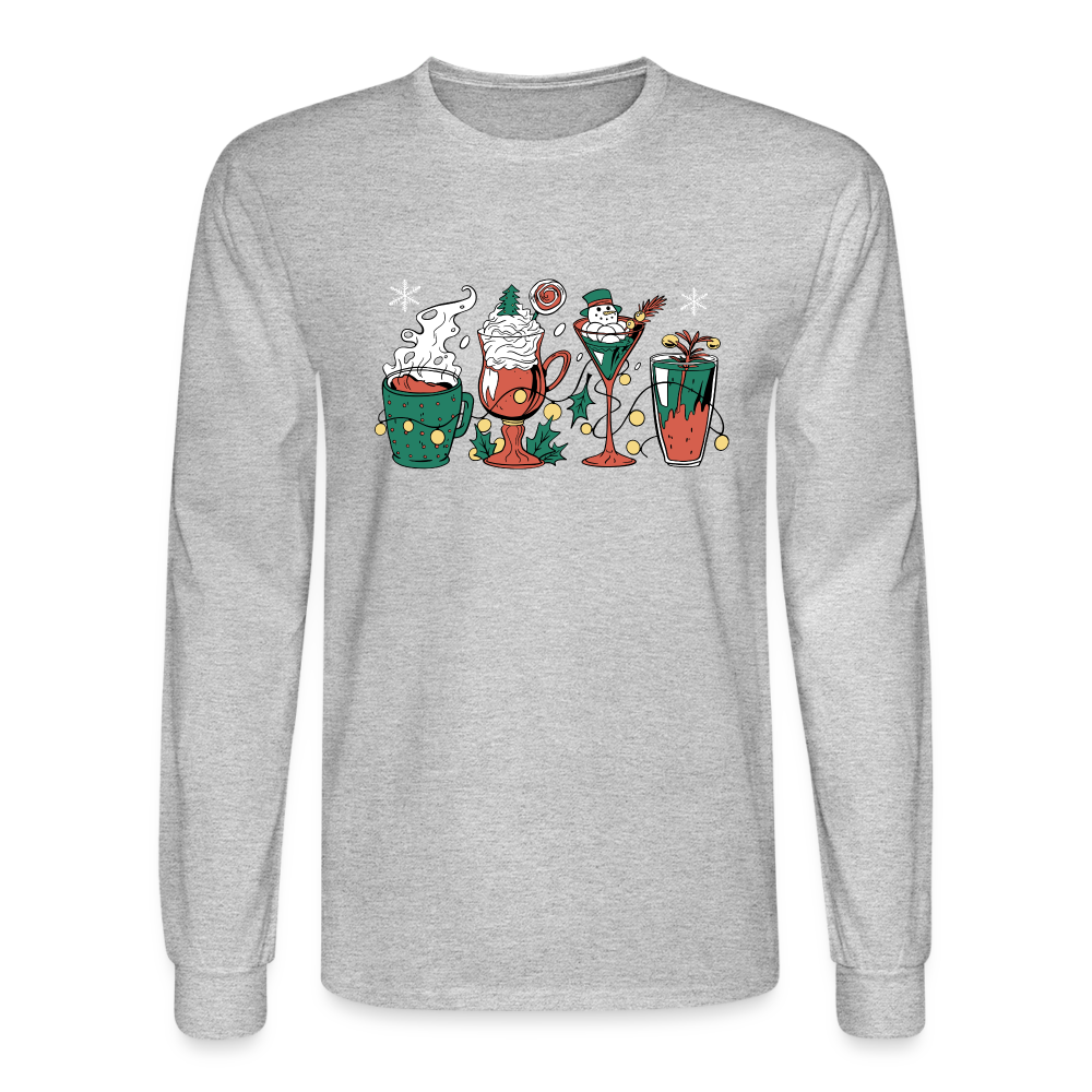 PlayWhatever Holiday Drinks Fun Long Sleeve T-Shirt