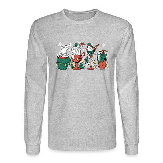 PlayWhatever Holiday Drinks Fun Long Sleeve T-Shirt