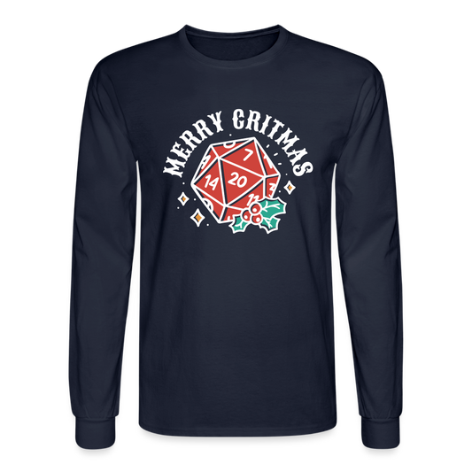 PlayWhatever Merry Critmas Long Sleeve T-Shirt