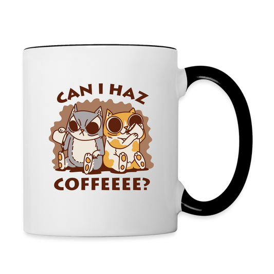 PeppermintOne Can I Haz Coffeeee? Cute Cat Coffee Mug