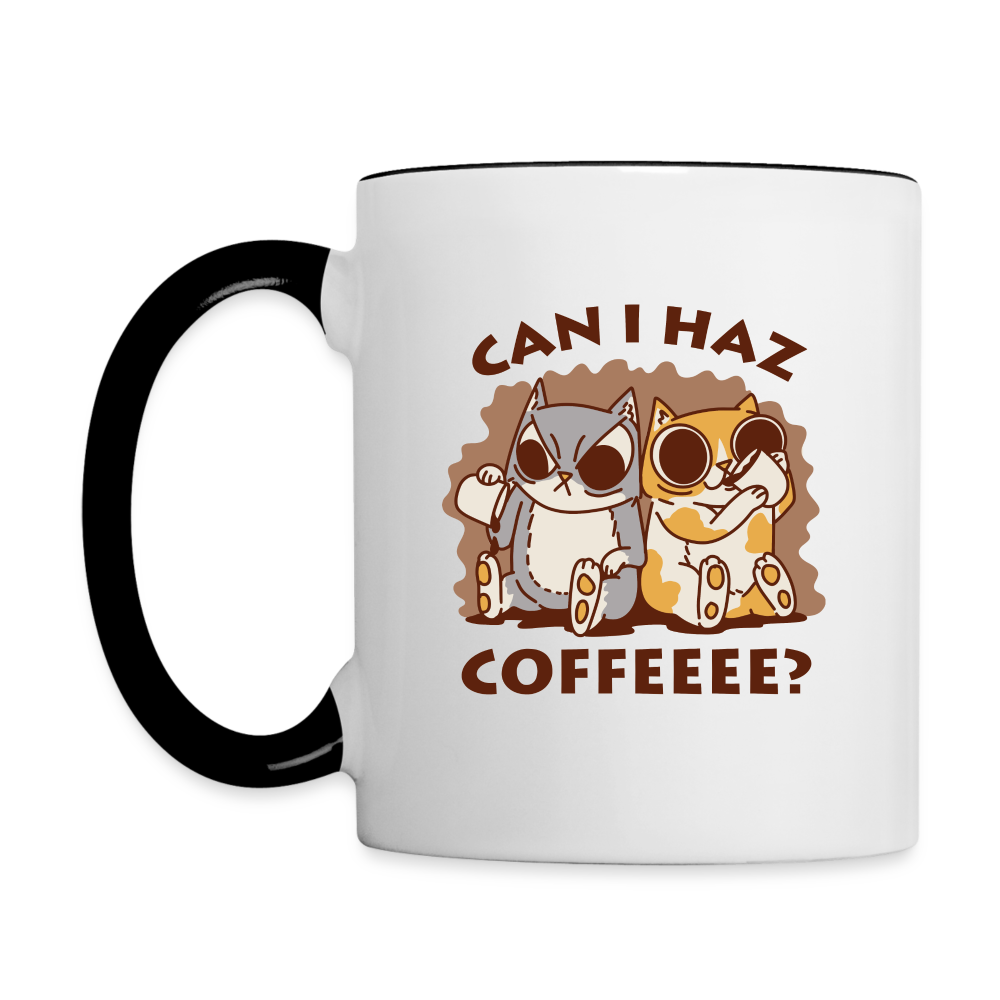 PeppermintOne Can I Haz Coffeeee? Cute Cat Coffee Mug